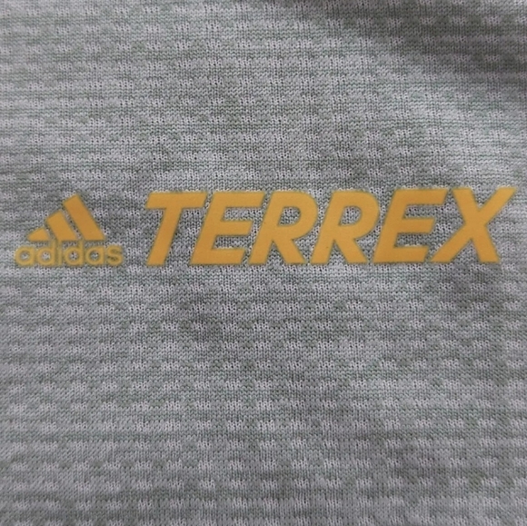 Adidas Terrex T-Shirt Tee Women's Size 16 Grey Aeroready Breathable Recycled - Picture 7 of 16